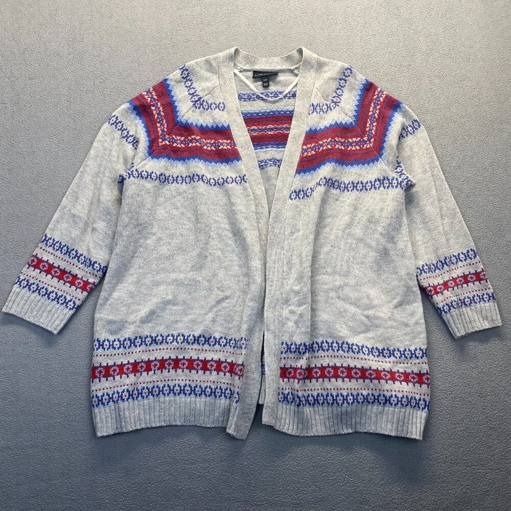 Lane Bryant Plus Size 22/24 Open Front Cozy Winter Christmas Sweater Shirt Top - Picture 8 of 8